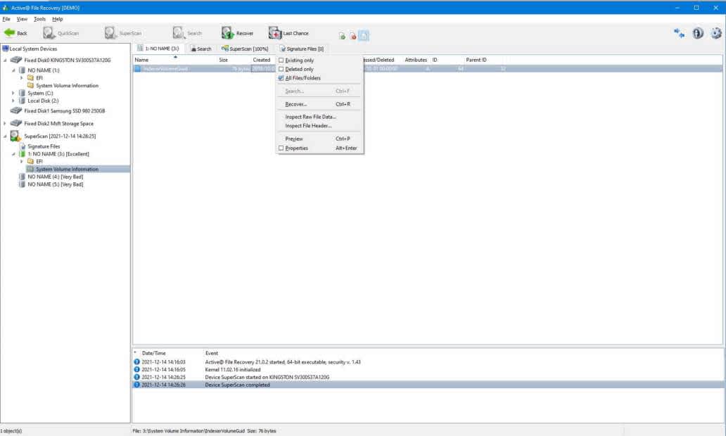 Active File Recovery Screenshot 4